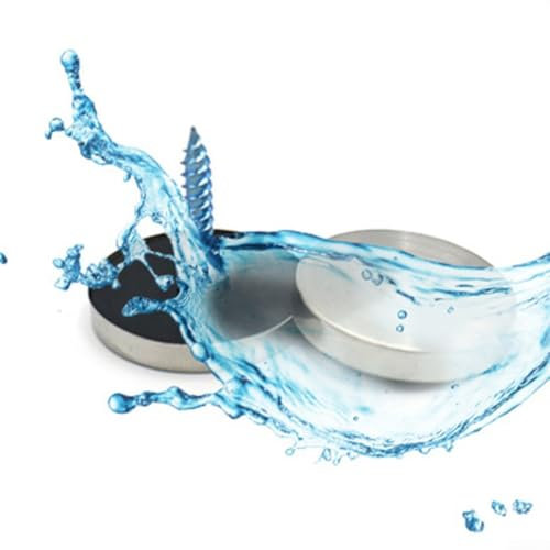 Lot de 16 vis bombées chromées en acier inoxydable, rondelle intérieure en laiton résistant (12 mm)