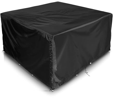 Comlax FIELD Abdeckungen für Gartenmöbel 150x90x75cm, Wasserdichte Abdeckplane Terrassenmöbel, Schutzhülle Gartentisch Winterfest, Lounge Abdeckung Outdoor Regenschutz und Wetterfest