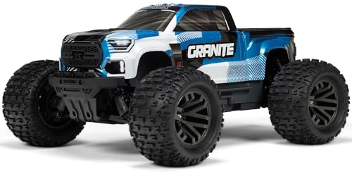 ARRMA Granite 223S BLX 1:10 4x4 RC Ferngesteuerter Offroad Monster Truck RTR, Brushless Motor, DSC, ohne Akku und Ladegerät, Blau