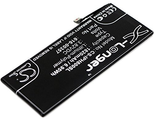 Peakbatt Batterie de rechange pour Apple 616-00357, 616-00358, 1820 mAh