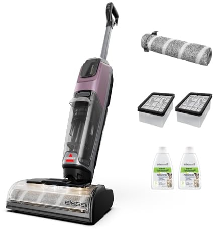 BISSELL CrossWave OmniForce EdgeFind Kabelloser Wischsauger 4325N | Staubsauger und Wischer in einem, LED-Leuchten FurFinder für Tierhaare, ZeroGap-Reinigung, 350m² Multiflächenreinigung
