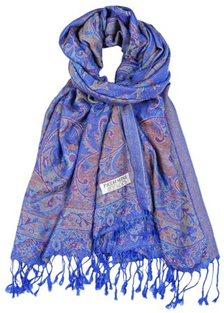 CRFASIBE Damen Pashmina Stil Schal, 200x70cm, Winter Elegante Paisley Stola | Weicher Warmhalteschal für Damen, Vielseitig Allwetter Mode Schal für Hochzeit Party Weihnachten Alltag und Reisen