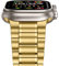 Anlinser Compatibile con Cinturino Apple Watch 49mm 46mm 45mm 44mm 42mm, Cinque Link Cinturini Metallo in Acciaio Inossidabile per iWatch Ultra 2 Serie 10 9 8 7 6 5-1 SE (Oro)