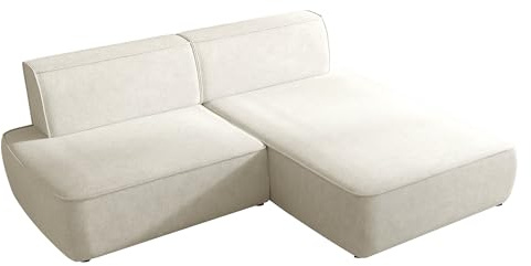 Mirjan24 Sofa mit Schlaffunktion Zuno, L-Form Schlafsofa, 3 Sitzer, Ecksofa mit Schlaffunktion und Bettkasten, Schlafcouch mit Bettkasten, Wohnzimmer Couch (Velo 621, Seite: Rechts)