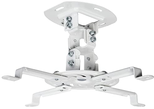 VIVO Universal Adjustable Ceiling Projector, Projection Mount Extending Arms Mounting Bracket, White, MOUNT-VP01W