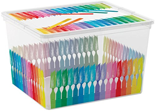 Kis Aufbewahrungsbox C Box Style Cube Colours Arty 27 Liter, Plastik, Mehrfarbig, 40x34x25 cm