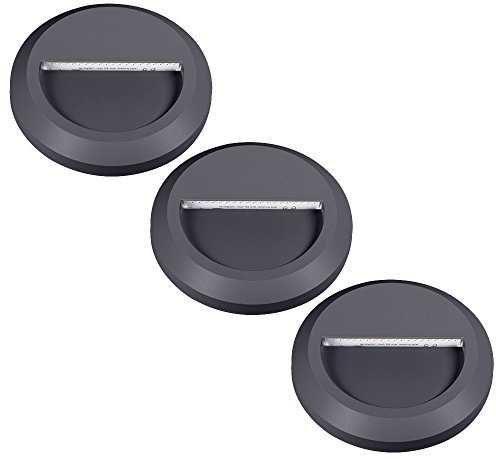 3er Set Wand Leuchte Haus Fassaden Beleuchtung im Set inklusive LED Leuchtmittel