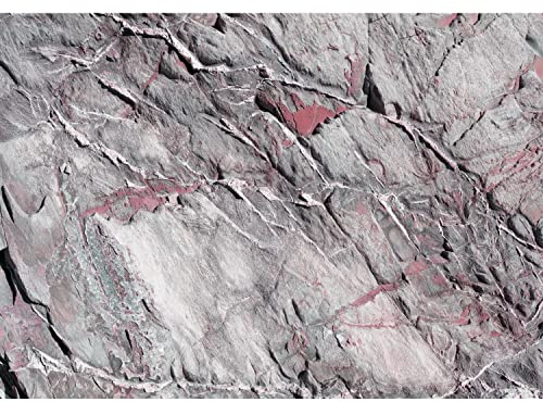 Runa Art Fototapete Stein 3D Effekt 352 x 250 cm Vlies Tapeten XXL Moderne Wandtapete Wohnzimmer Schlafzimmer Rosa Grau 9142011b