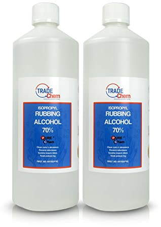 Rubbing Alcohol - 70% Pure IPA Isopropyl Blue (2 x 1L)