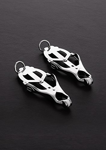Shots Steel - 2 Squeezer Teaser Clover Nipple Clamps With Ring