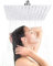 GOTOTOP Duschkopf Regendusche, Regenbrause Brausekopf 16 Zoll Kopfbrause Duschbrause Regendusche Duschkopf Brausekopf aus 304 Edelstahl Chrom 40x40 cm