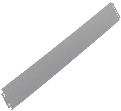 IRKA Rasenkante schmal 35 Stück Alu-Zink 100x14 cm | Werkzeugfreies Klick-Fix-System, Materialstärke 0,06 cm