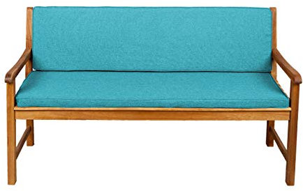 Gutekissen® Bankauflage Terrassen-Rasenbank oder Schaukel Gartenmöbel FK5 (180x60x50, Himmelblau)