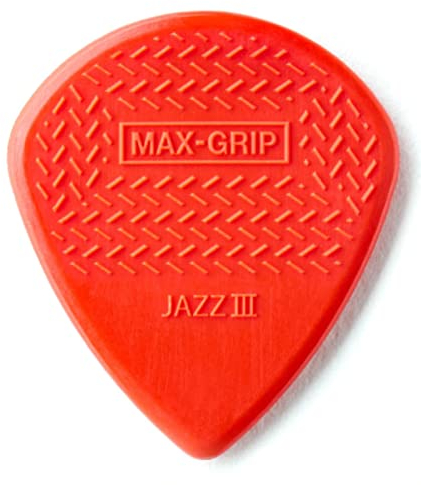 Dunlop 471P3N Jazz III Max Grip Picks Nylon 1,38 mm - Plektren Set