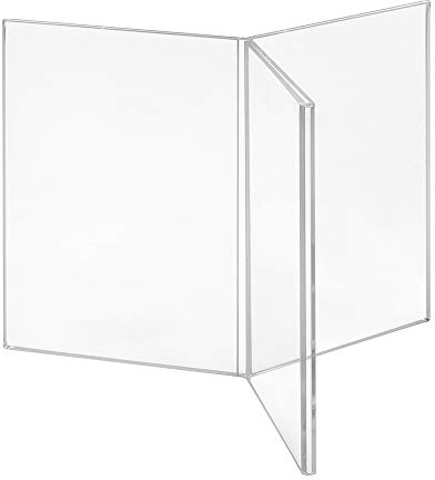 Werbeaufsteller Acrylglas 3-Seitig DIN A6 (Postkartenformat) Zeigis® / Sternförmig/Tischaufsteller/Flyerhalter/Einlegerformat 105mm x 148mm