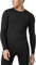 LAPASA Herren Innenfleece Thermo Unterhemd, Thermounterwäsche Oberteil Funktionsunterwäsche Warm M09, Schwarz (1 Pack Oberteil), S