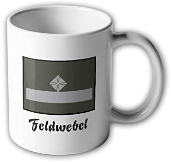 NVA UTV Feldwebel Tasse Militär Dienstgrad Wappen Kaffeebecher Ossi #31019