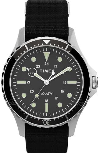 Timex Herren Analog Uhr mit Stoffband Navi XL