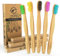 Entice Goods Lot de 5 brosses à dents en bambou - Respectueux de l'environnement - En plastique biodégradable - Plusieurs couleurs disponibles