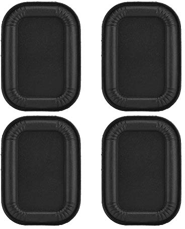 VBESTLIFE Lautsprecher Vibrationsplatte, 4PCS 45mm Bass Lautsprecher Passiver Kühler Hilfsgummi Vibrationsplatte Subwoofer DIY Reparatur(Schwarz)
