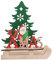 BESPORTBLE Weihnachten Holz Schriftzug Weihnachtsmann Figur Xmas Deko Aufsteller Objekt Mini Weihnachtsbaum Schlitten Weihnachten Tischdekoration Dekofigur Weihnachtsschmuck