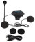Terisass BT8 Black Motorcycle Helmet Bluetooth Headset Headphone Microphone Waterproof Motorcycle Sports Headset Speakers Hands Music Call Control