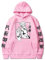 WAWNI Anime Jujutsu Kaisen Sukuna Hoodies Japan Style Sweatshirts Streetwear für Damen und Herren Gr. XL, rose