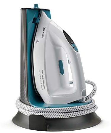 Taurus Sliding Spacex 3000 Non Stop - Centro de planchado compacto, calentamiento en 30s, golpe de vapor 400g/min, vapor continuo de 130g/min, depósito extraíble de 1.3L, suela cerámica