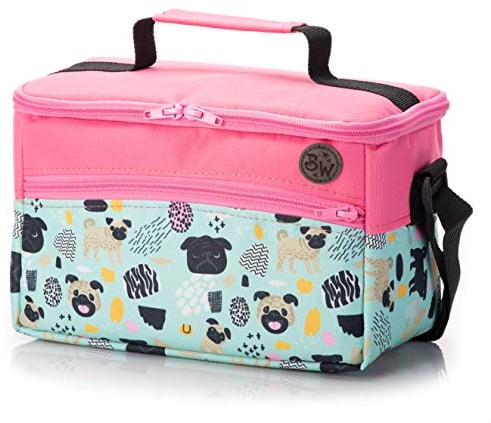 BAMBINIWELT Tasche für Toniebox, Musikbox-Tasche, für Hörwürfel kompatibel mit Toniebox und Tigerbox Touch, verstellbare Innenfächer, Netzfach für Zubehör, Toniebox Tasche (Modell 19)