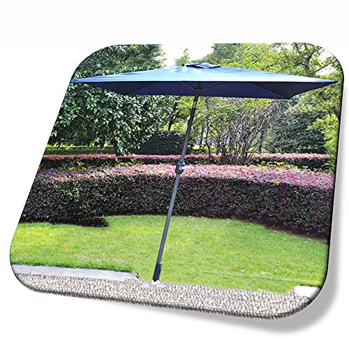YCMY Parasol Carré 200 X 200 Cm Parasol Inclinable Parasol De Marché avec Manivelle Et Poteau en Aluminium, Parasol pour Extérieur, Terrasse, Jardin, Cour (sans Socle).