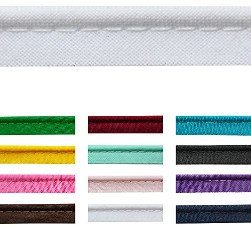 5 Meter lang 10mm breite Paspelband zum nähen baumwolle mit kordel in 23 Farben
