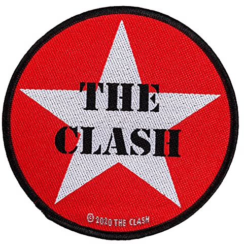 Halle 15 Clothes The Clash Red Star Aufnäher The Clash Patch Gewebt & Lizenziert !!