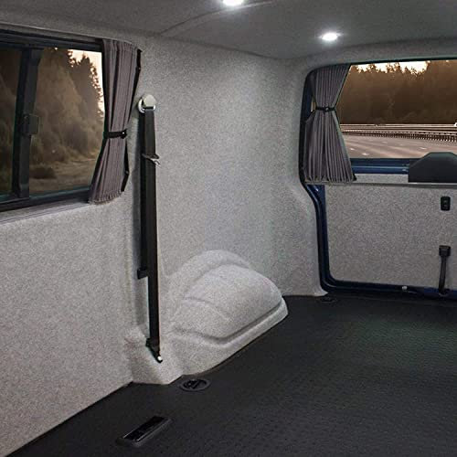 KARAT Filzstoff - Bastelfilz - Bespannstoff Kfz Filz Stoff für Auto Innenraumverkleidung Bezugsstoff Meterware Nadelfilz Camper ausbau Wohnmobil Filz Auto Innenausbau Superflex Grau 200 x 200 cm