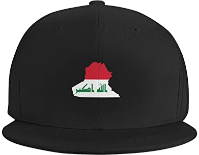 Irak Flag Dad Cap Unisex Stilvolle Freie Anpassung Dad Cap, schwarz, 6 7/8/7 3/8