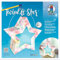 Ursus 18770008 - Twinkle Star Regenbogen Batik, Komplett-Set zum Basteln eines Sterns, der als Laterne oder Deko-Licht genutzt werden kann, inkl. Anleitung, ideal für Festumzüge