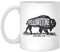 Taza divertida de Yellowstone National Park Us Bison Buffalo taza de café vintage para oficina en casa