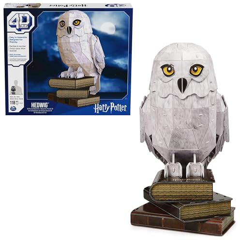 4D BUILD - Puzzle 3D - Puzzle Harry Potter 118 Pièces - Chouette Hedwige - Jeu de Construction à Collectionner - Jouet adulte - Jeu Enfant 12 ans et +