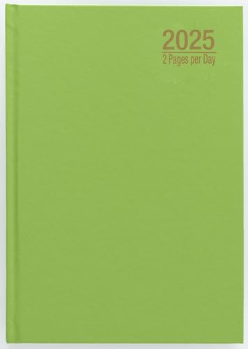 Impressum 2024 Premium Qualität A4 Zwei Seiten pro Tag Terminplaner, fester Einband, Schreibtisch-Terminplaner mit Lesebändchen – Home Office Schreibtischplaner/Organizer, Restaurantplaner