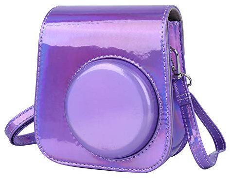 PU-Vintage-Kamera-Umhängetasche für die Sofortbildkamera Mini11 (Symphonie lila)