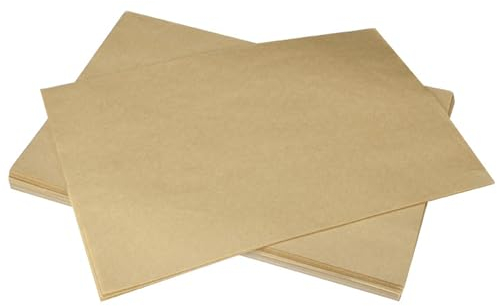 100 Sheets of Baking Parchment, Non-Stick Baking Parchment, Cooking Paper, Greaseproof Paper, Baking Paper, Oven Baking Parchment, Non-Stick Parchment Paper (Brown)