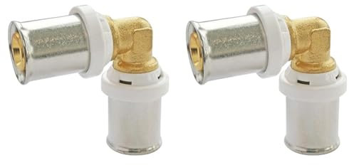 SOMATHERM FOR YOU - /5710-16 - Coude égal à sertir pour tube Multicouche Ø16Permet de raccorder un tube Multicouche de diamètre Ø16 (Lot de 2)