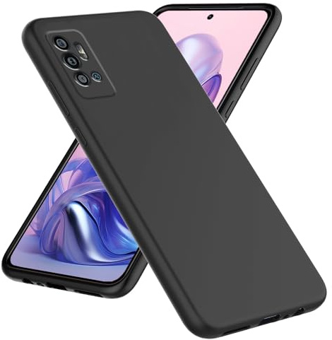 YSONCHAN Silikonhülle für ZTE Blade A71, Bumper Schutzhülle, Anti-Fingerabdruck Handyhülle, Stoßfest Weiche Hülle und leicht zu Reinigen Case. Schwarz