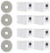 12 Kit Accessori per Ecovacs DEEBOT T30 Pro Omni / T30 Max, 8x Sacchetto per la raccolta polvere, 4x Panni Mop, Set di Accessori per Aspirapolvere Robot