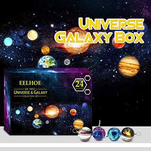Planet Box Countdown bis 24 Tage Weihnachtsbox 24 Tage Countdown bis Weihnachten Nicht Doch Kalender Terminsammler (Multicolor, One Size)
