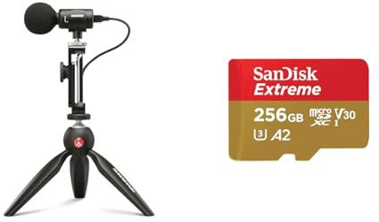Shure MV88+ iPhone Mikrofon Video Kit & SanDisk Extreme microSDXC UHS-I Speicherkarte 256 GB + Adapter