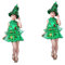 GALPADA 2 Stk Kindermütze Und Kleid Grünes Baum-outfit Weihnachtsbaum Kleid Weihnachtsshow Kinderkostüme Mützen Für Babys Kleider Für Babys Weihnachtsbaum Hut Weihnachtsbaum-kostümkleid