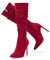 Zhabtuc Stivali al Ginocchio da Donna Stivali Alti al Ginocchio in Finta Pelle Scamosciata 10 cm con Tacco a Spillo e Punta a Punta con Zip Laterale Scarpe Eleganti, camoscio rosso, 38.5 EU