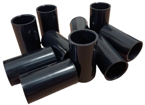 10 pcs of 20mm PVC Conduit Straight Coupler (Black)