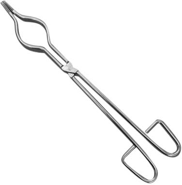 SHINEOFI Crucible Tongs Melting Furnace Clamp Bent Beaker Tongs Chemical Supplies Gold Melting Crucible Clamp Crucibles Plier Crucible Dish Tongs Long Graphite Crucible Tong Stainless Steel