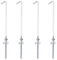 4 Pcs 23x0.6cm Universal Car Battery Hook Clamp - Metal Silver Tone, Bolt Hook Clamp, Car Battery Hook Clamp Battery Retaining Clamp
